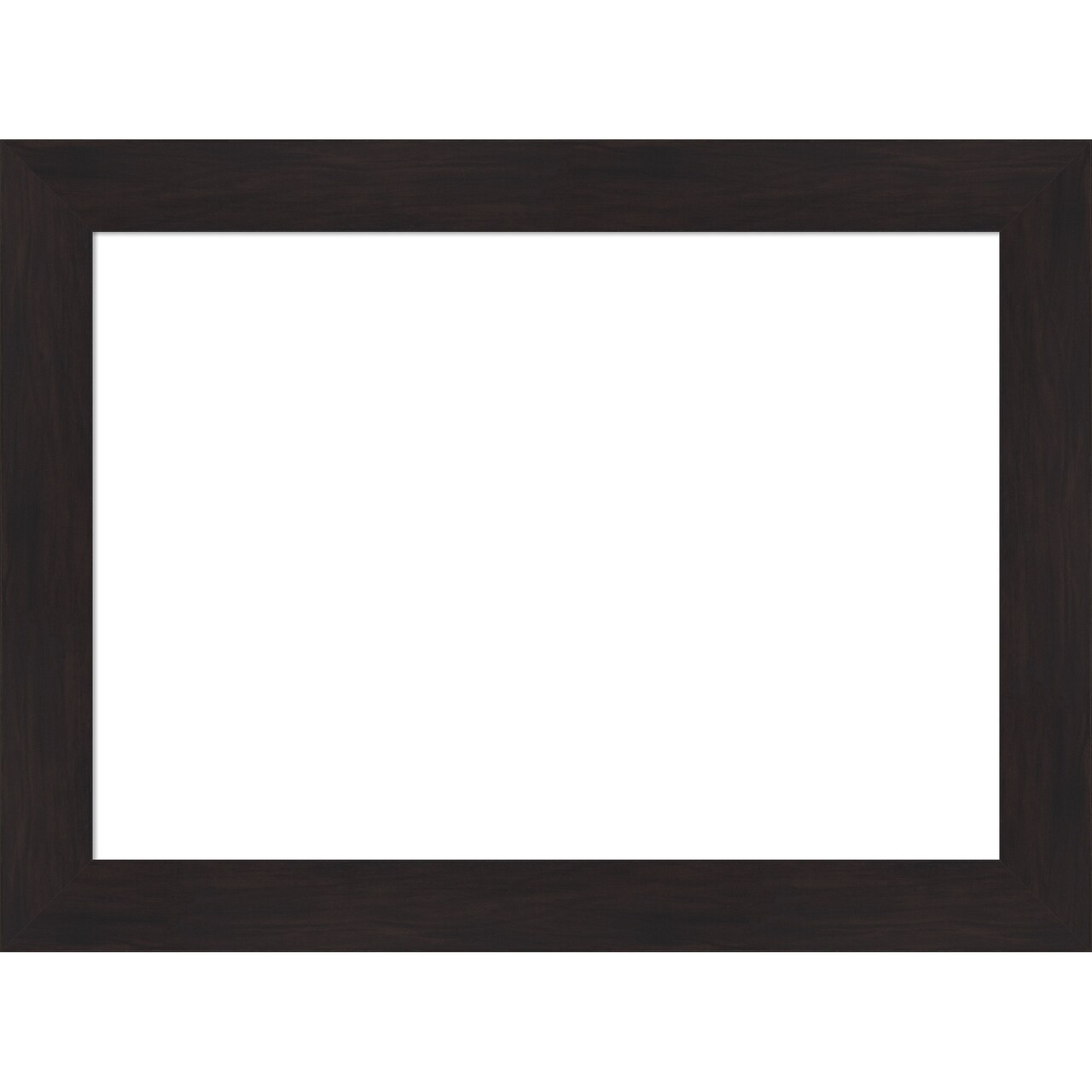 Furniture Espresso Narrow Framed Dry Erase Magnetic Board